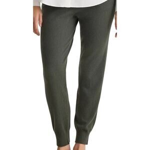 New Quince Mongolian Cashmere Sweatpants Moss Green Women's Size XL Pockets 3227